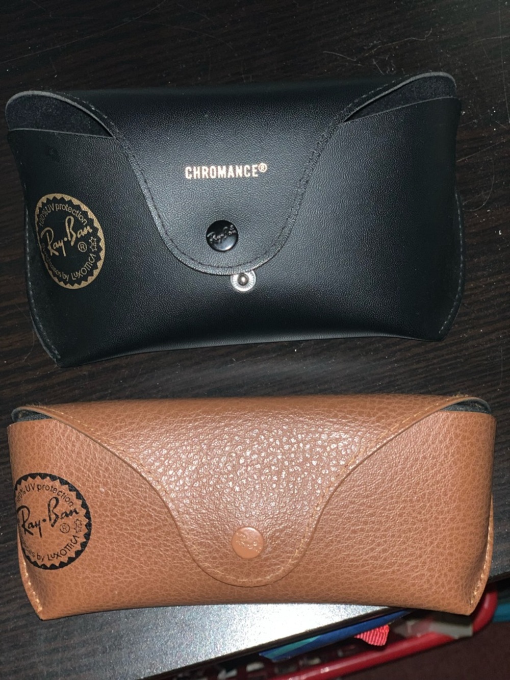 Ray-Ban Black and Brown Sunglasses Cases (2-Pack)